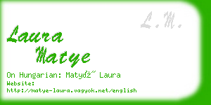laura matye business card